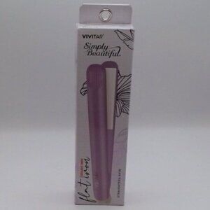 Vivitar Simply Beautiful Ceramic Mini Flat Iron – Travel Size, Purple